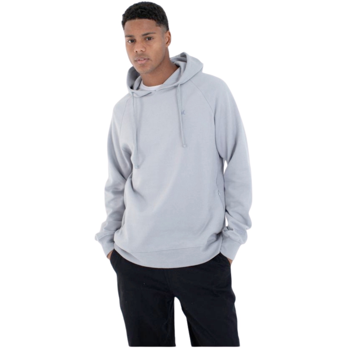 2026 Hurley Mens Low Tide Hoodie MFTEU00016 - Thunder Blue Solid